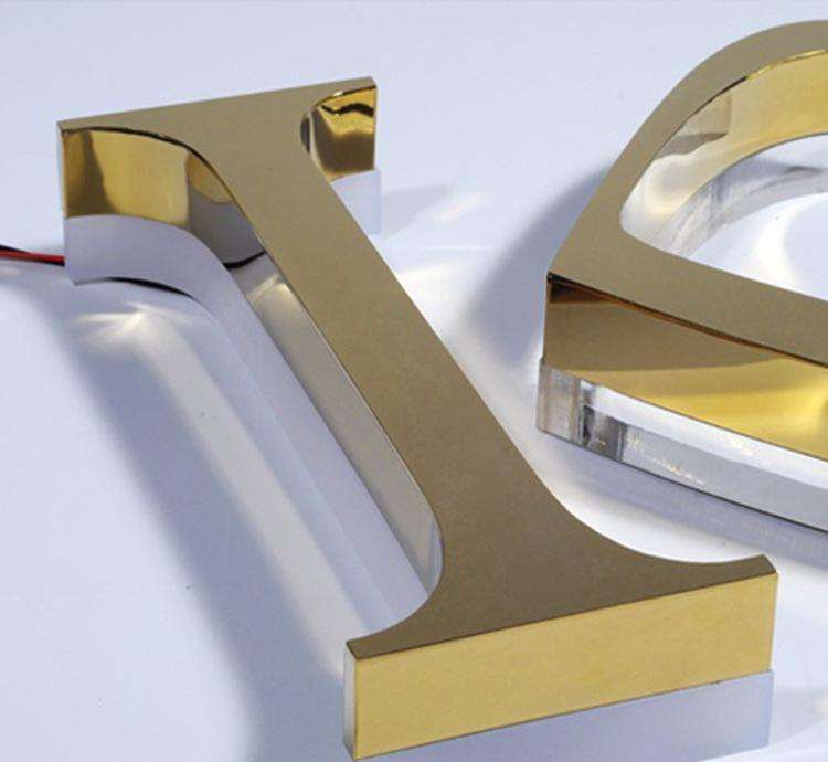 淄博水晶背面發光字